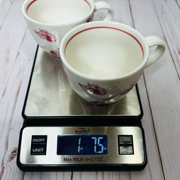 Starbucks Coffee Tea Mug Raspberry Print Pair Set - Picture 5 of 5